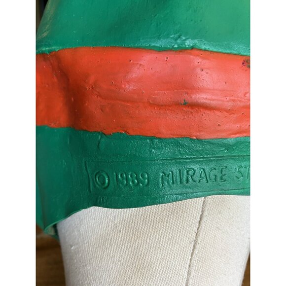 Teenage Mutant Ninja Turtles TMNT Raphael Rubber Mask 1989 Mirage Studios - Picture 15 of 16